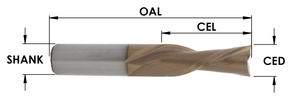 2 Flute Spiral Downcut MOAB