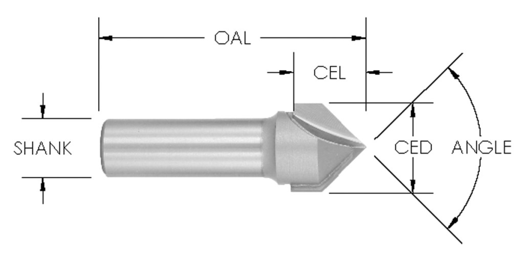V-Groove, 90°,120°, 60°,Carbide Tipped Bit, CNC Router Bits